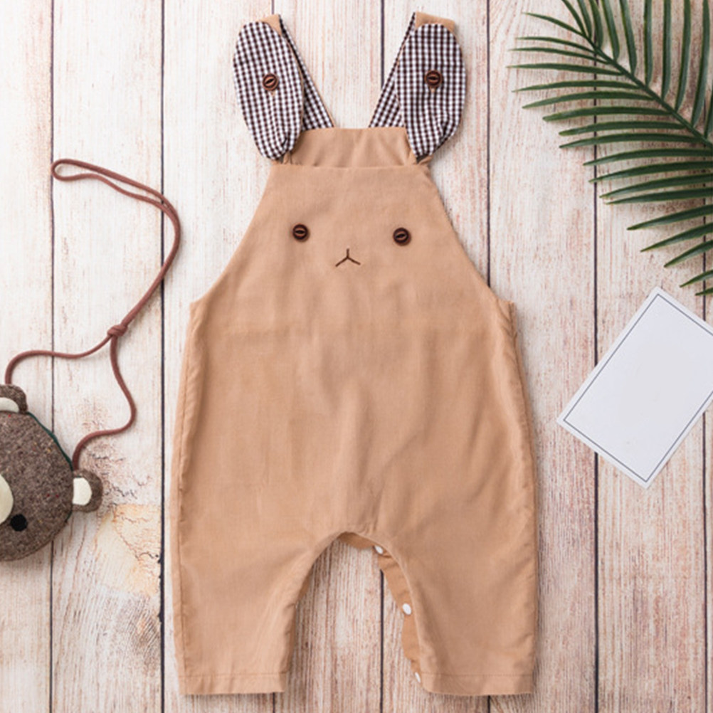 Infant Photography Props Outfit - Corduroy Baby Romper Cotton Newborn Photography
