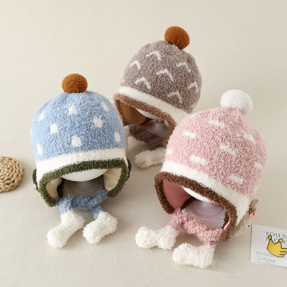 Infant Beanie Hat With Ears - Lovely Windproof Baby Ear Protection Hat