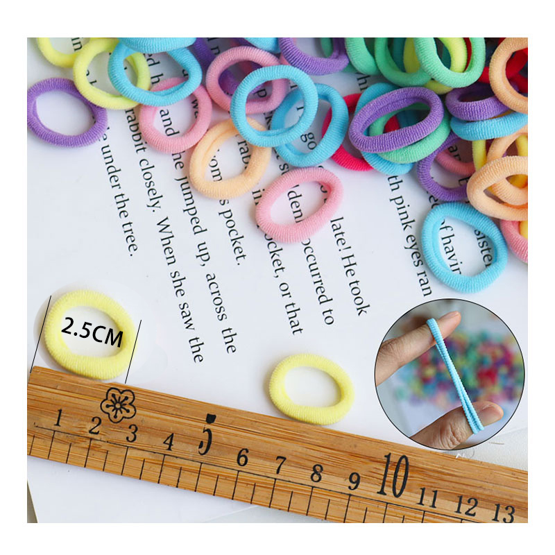 50/100Pcs 2.5cm Elastic Hair B - Baby Gear recension och pris