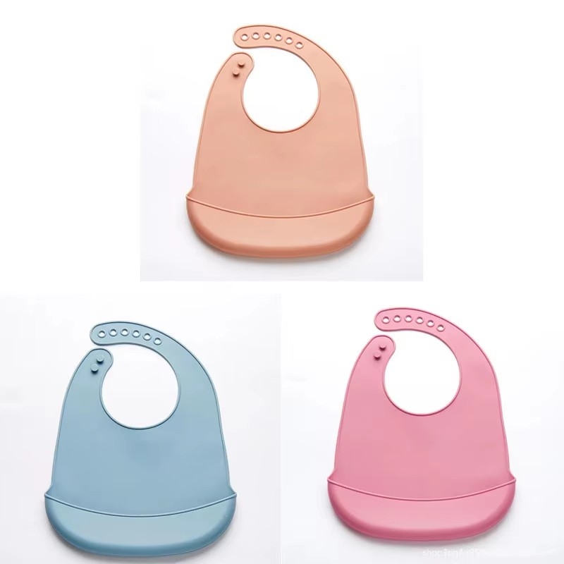 1/3pcs Baby Bib Adjustable Wat - Waterproof Baby Bibs Silicone recension och pris