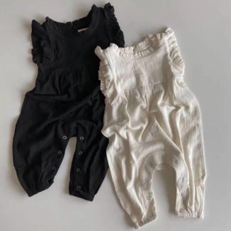 2026 Summer New Baby Rompers   - Baby Summer Linen Sleeveless Jumpsuit recension och pris