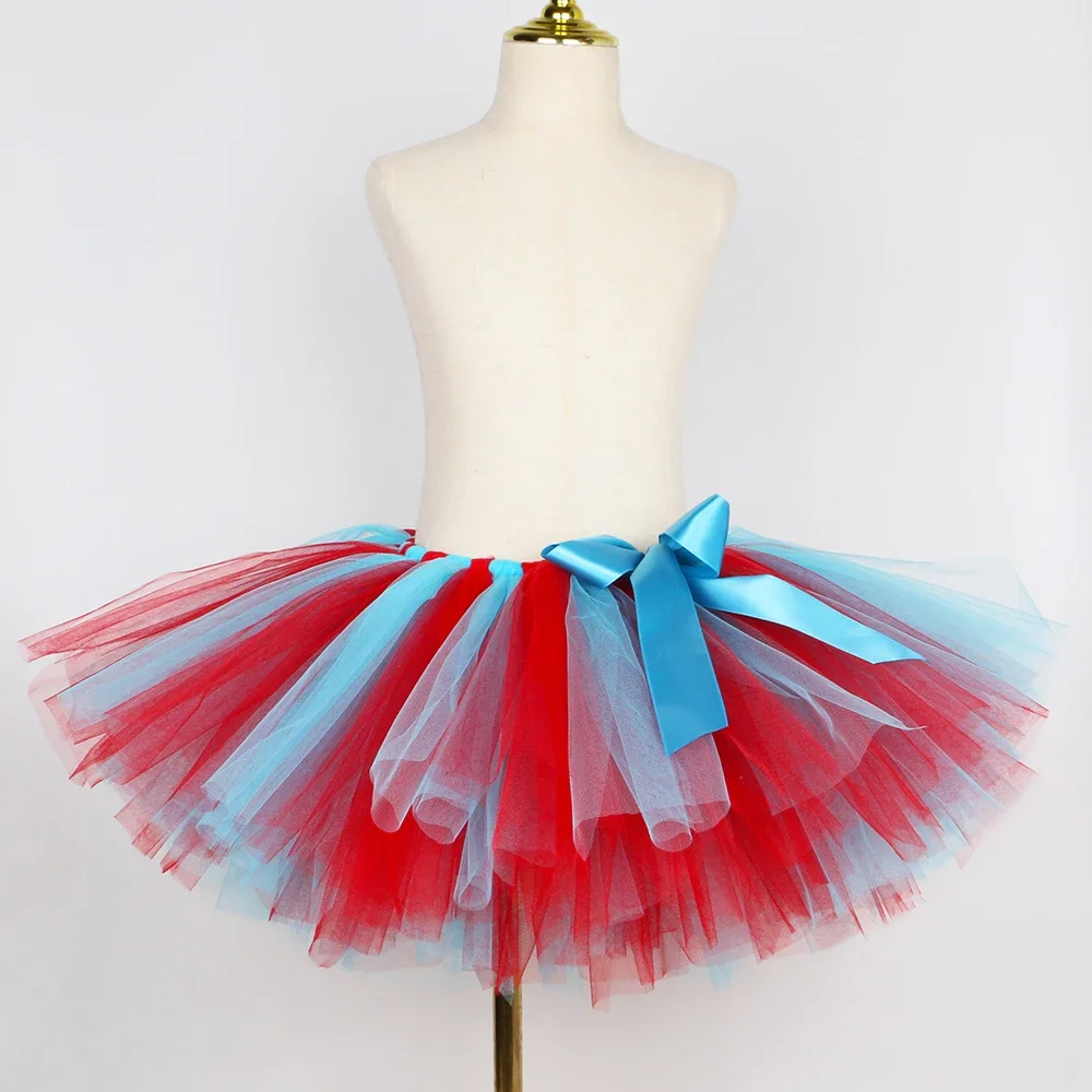 Red Blue Striped Thing Costume - Toddler Girl Tulle Party Dress recension och pris