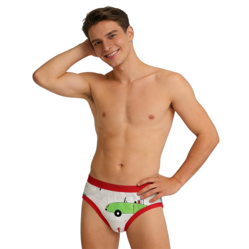 Man's Cute Cartoon Pattern Bri - Diapering recension och pris