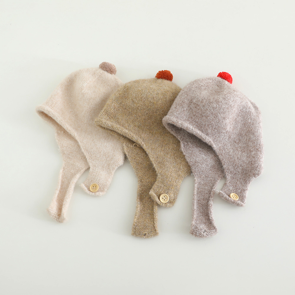 Winter Knitted Baby Earflap Ha - Infant Beanie Hat With Ears recension och pris