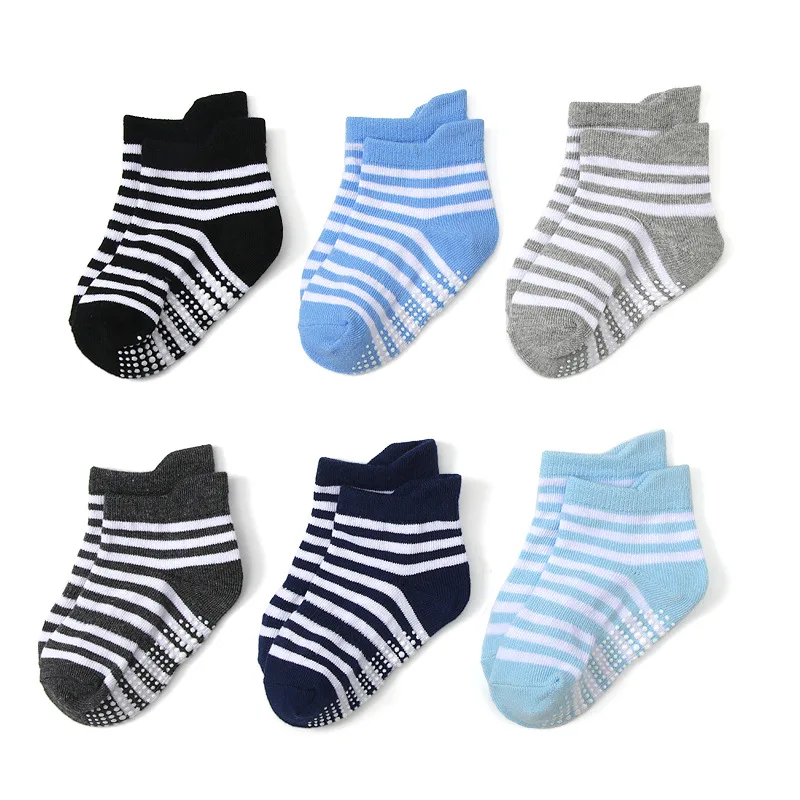 6-Pack Baby Floor Socks  Strip - Unisex Baby Socks Non Slip recension och pris