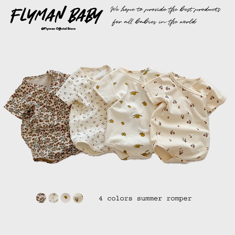 Newborn Girls Boys Baby Romper - Newborn Baby Girl Romper Floral recension och pris