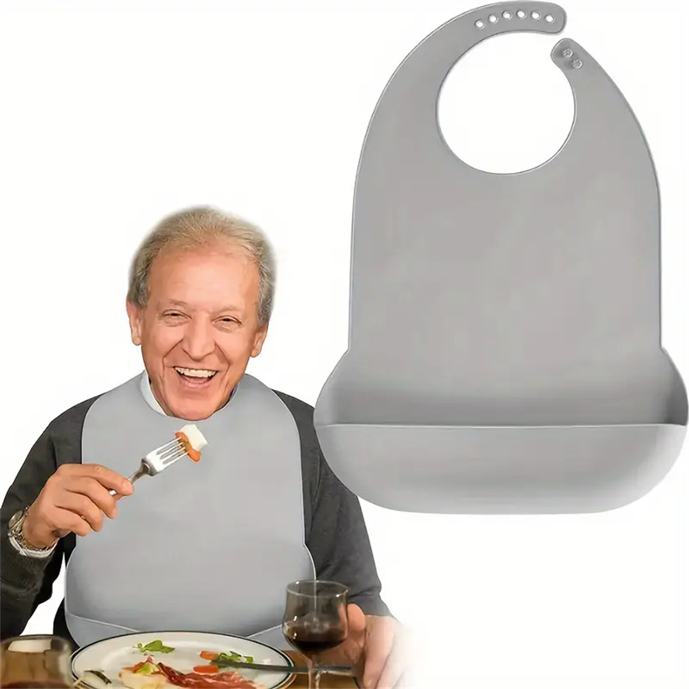 Large Silicone Adult Bibs Wate - Waterproof Baby Bibs Silicone recension och pris