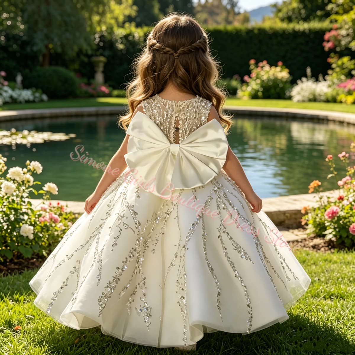 Flower Girl Dress Luxury Beade - Toddler Girl Tulle Party Dress recension och pris