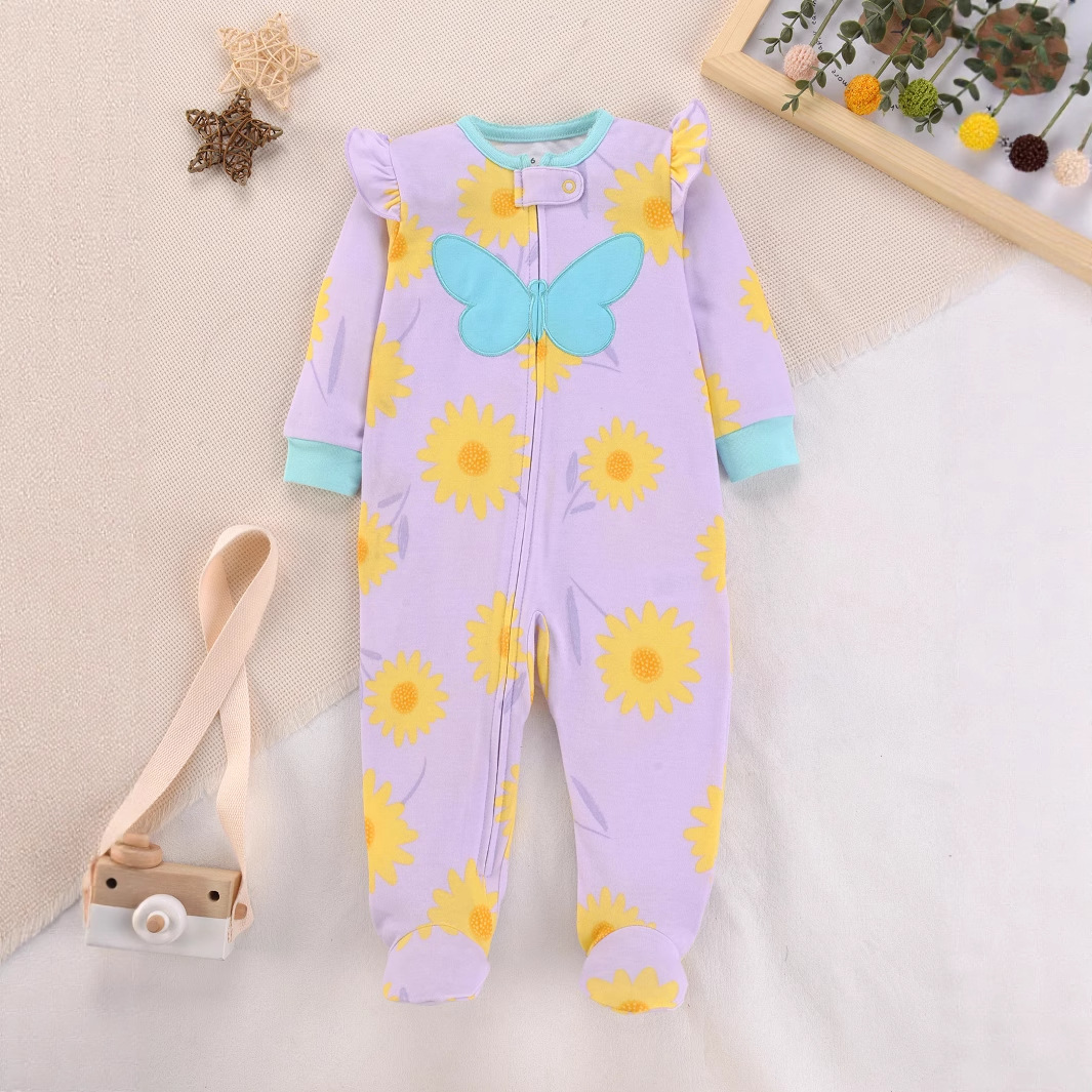 Newborn Baby Pure Cotton Rompe - Cotton Baby Onesies Zipper recension och pris