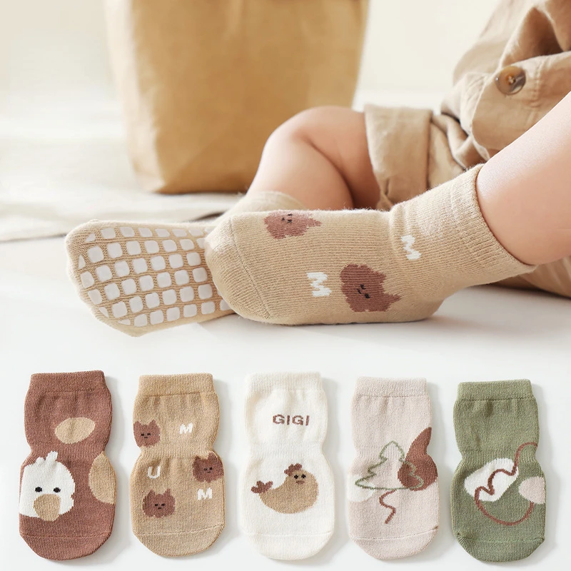 New Autumn Winter Kawaii Baby  - Unisex Baby Socks Non Slip recension och pris