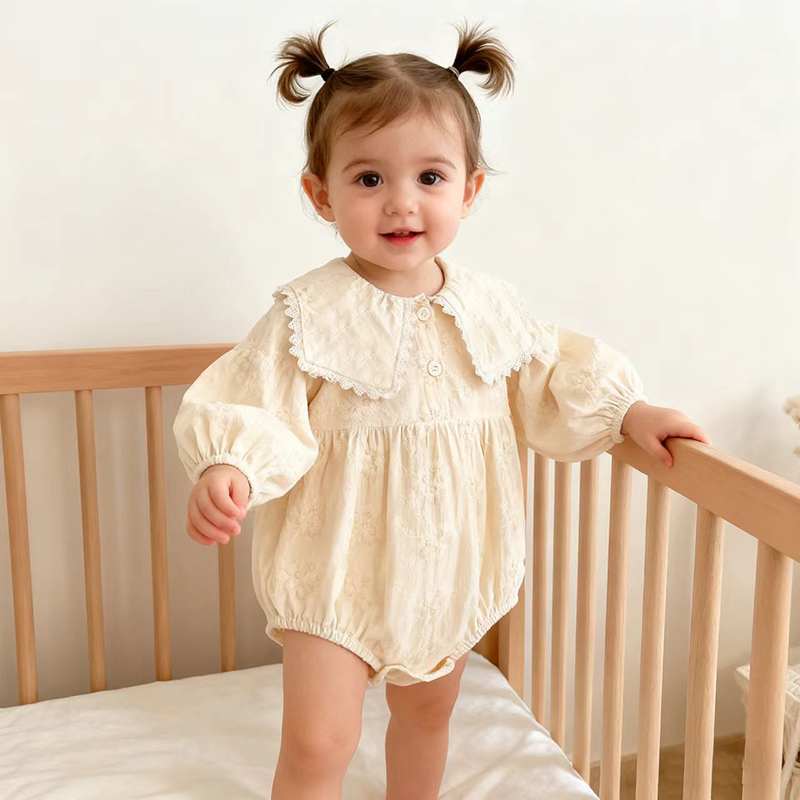 Spring Girls Sweet Princess On - Newborn Baby Girl Romper Floral recension och pris