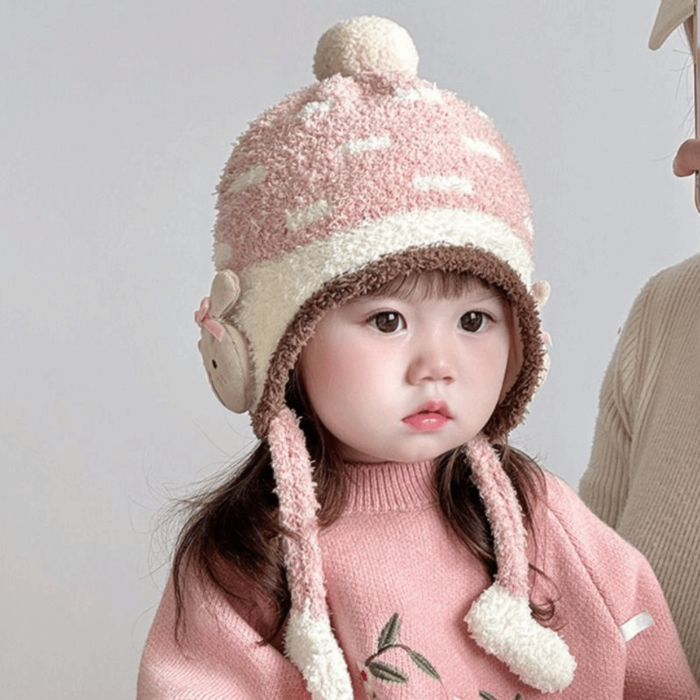 Lovely Windproof Baby Ear Prot - Infant Beanie Hat With Ears recension och pris