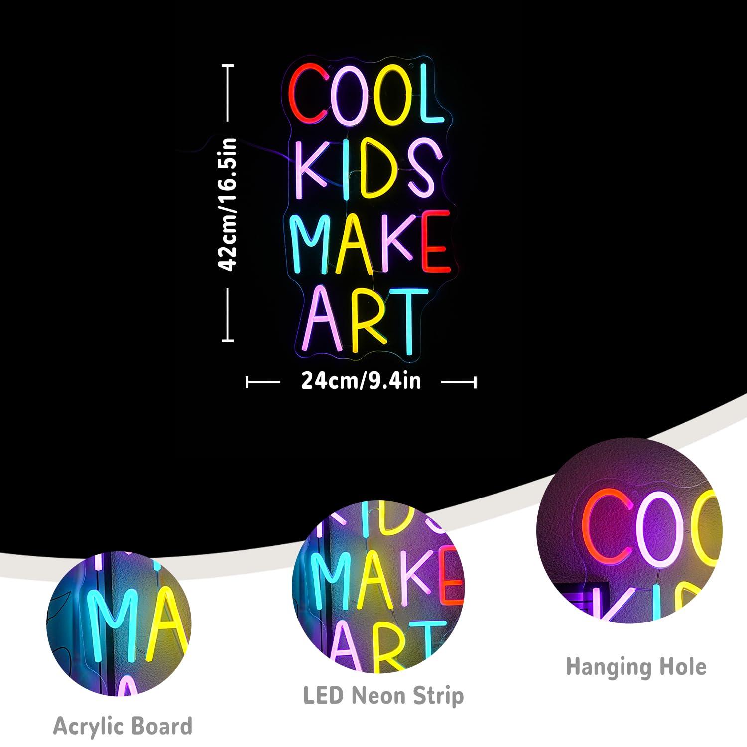 Cool Kids Make Art Neon Sign U - Nursery recension och pris