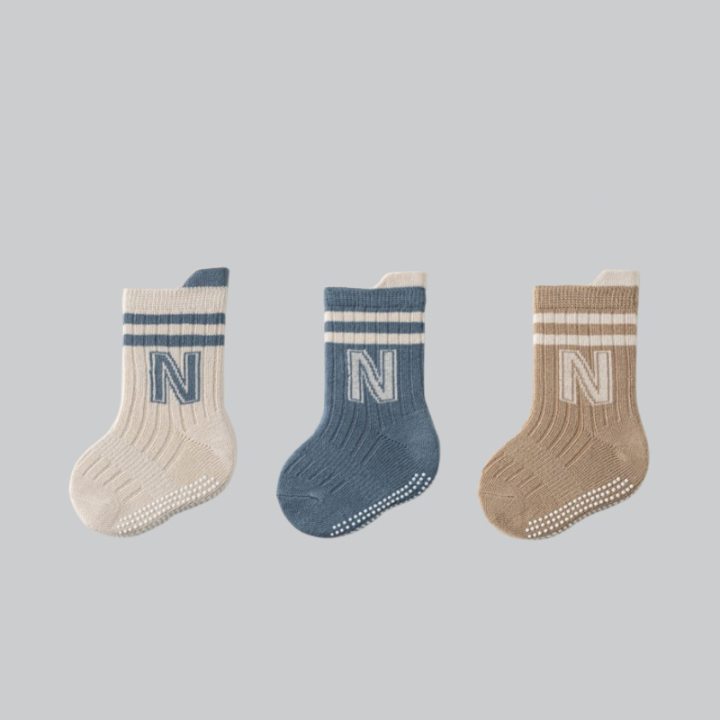 3Pairs/lot Children's Cotton L - Unisex Baby Socks Non Slip recension och pris