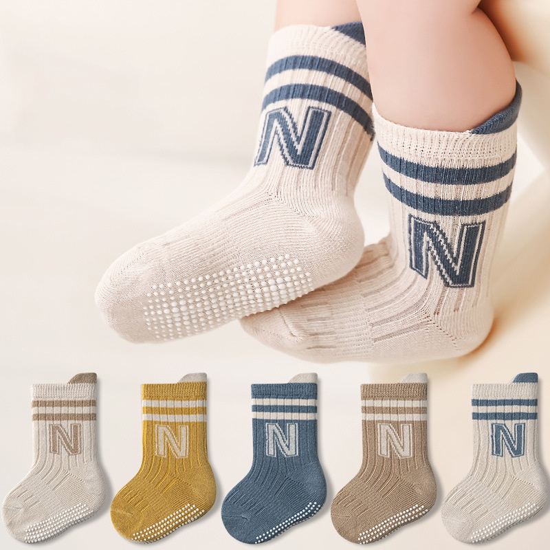 3Pairs/lot Children's Cotton L - Unisex Baby Socks Non Slip recension och pris
