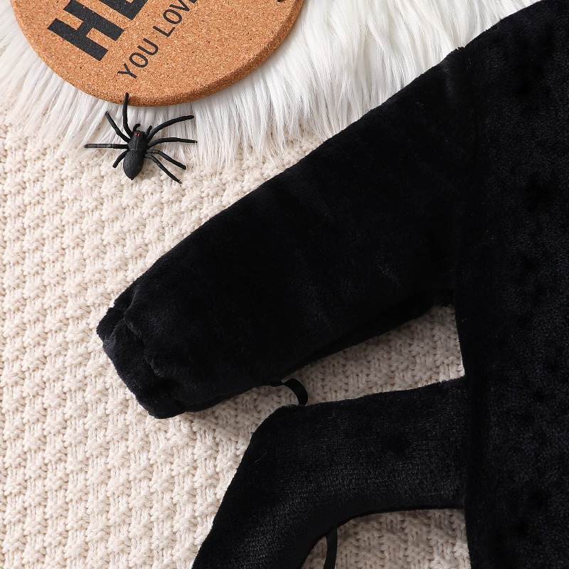 Newborn Baby Black Spider Romp - Cotton Baby Onesies Zipper recension och pris
