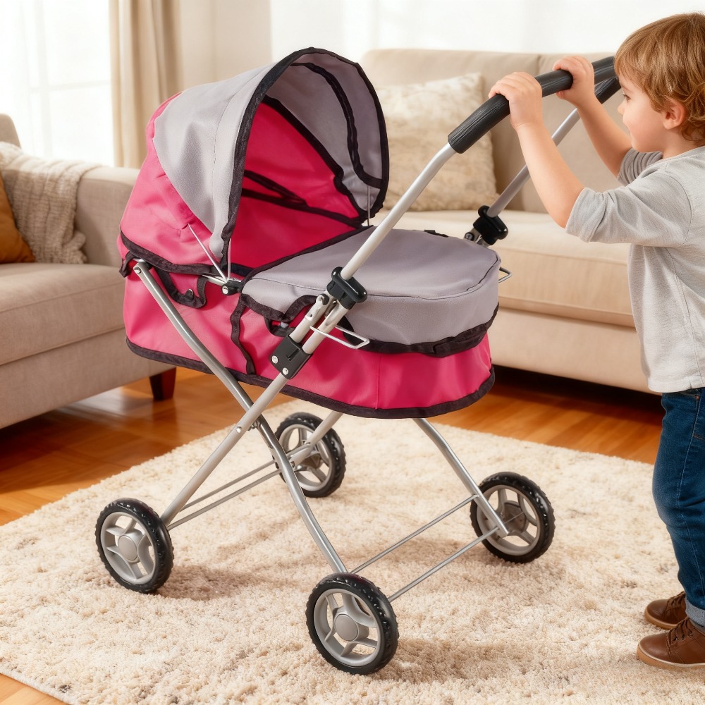 Doll Stroller for Kids Foldabl - Lightweight Foldable Baby Stroller Compact recension och pris